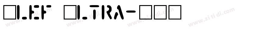 Klef Ultra字体转换